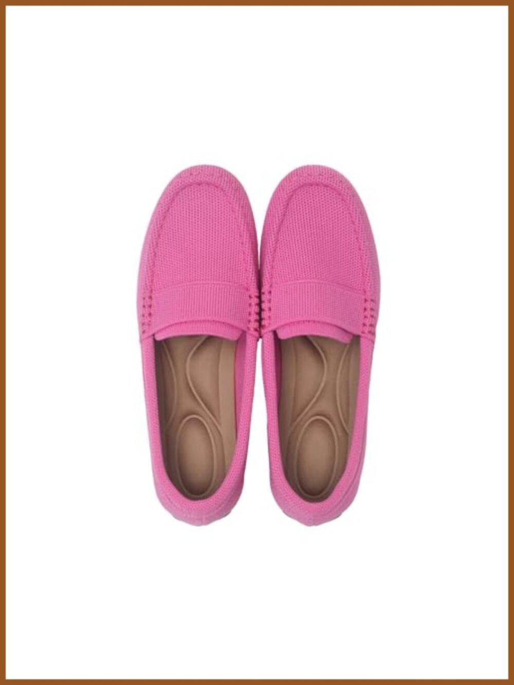 Women's Lightweight Knitted Mesh Loafers Casual Flat Slip-On Boat Shoes